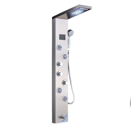 Brushed Bathroom Shower | Faucet LED Shower | Hand Shower Temperature 8