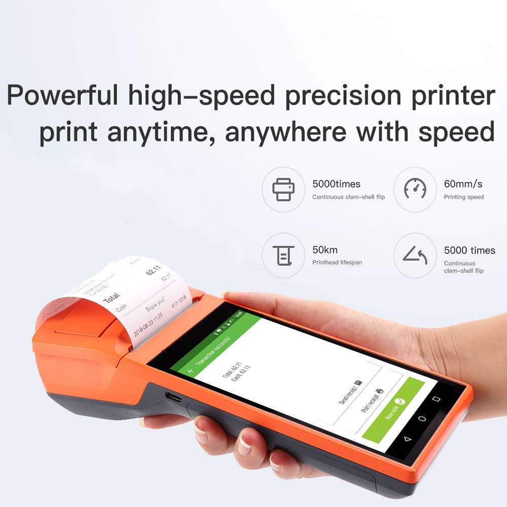 Android NFC Handheld POS Terminal Thermal Printer WIFI Bluetooth 3G 3 Android NFC Handheld POS Terminal Thermal Printer WIFI Bluetooth 3G - Image 3