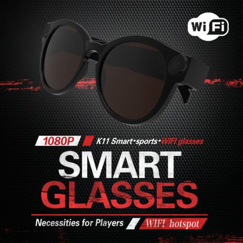 1080P Smart video glasses Built-in WIFI Support for IOS android mobile phone Live webcast 5