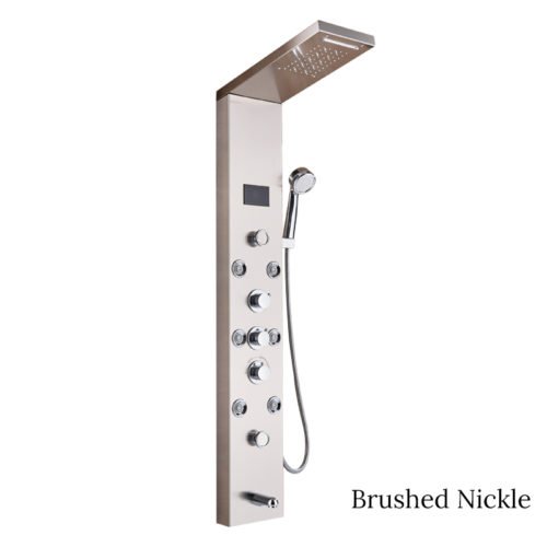 Brushed Bathroom Shower | Faucet LED Shower | Hand Shower Temperature 10