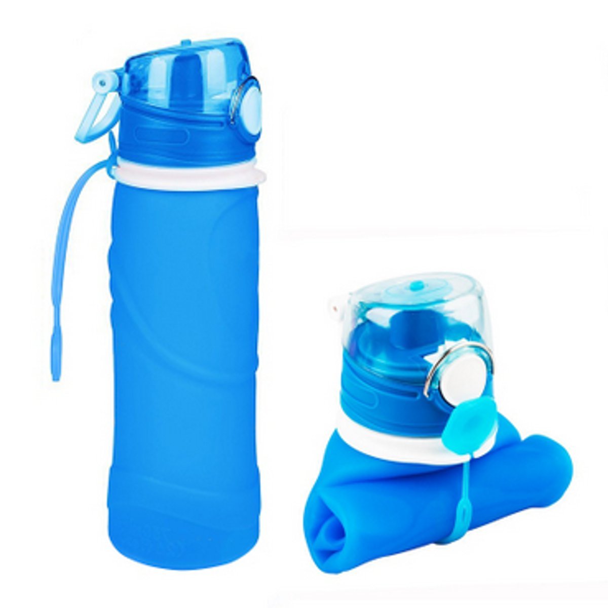 BIKIGHT 750ML Folding Bottle Sports Camping Traveling Portable Frosted Water Bottle 8 BIKIGHT 750ML Folding Bottle Sports Camping Traveling Portable Frosted Water Bottle - Image 8