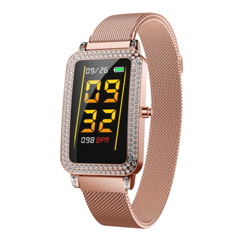 Bakeey G68 1.14inch Weather Musice Brightness Control Multi-sport Modes Heart Rate Blood Pressure O2 Monitor Female Smart Watch 1