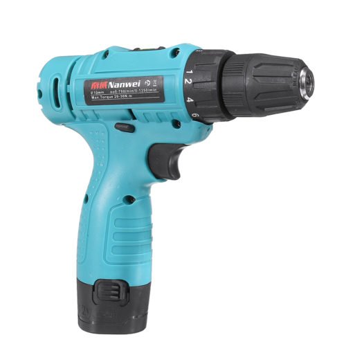 12V Cordless Drill Impact Driver 2 Lithium Rechargeable LED Worklight Hand Electric Power Tools 3