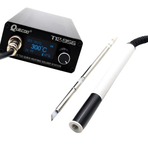 STC T12-956 OLED Soldering Station T12 Solder Iron Tip Welding Tool Auto Sleeping with P9 M8 Handle 8