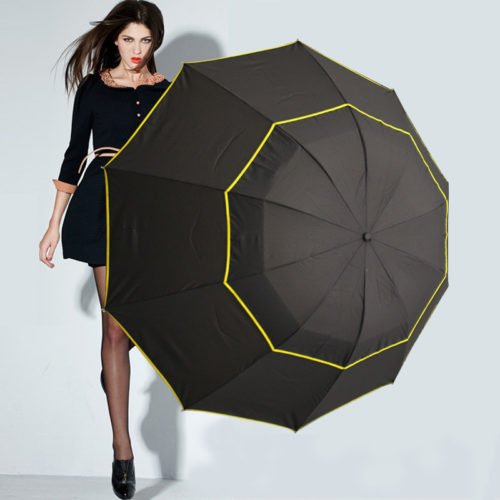Banggood Golf Umbrella Double Layer Windproof Anti-UV Umbrella 3-4 People Three Folding Sunshade 10