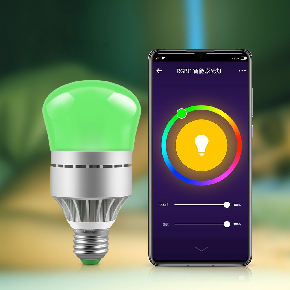 AC100-264V E27 9W RGBW RGBCW WIFI Smart LED Light Bulb Work With Voice Control for Home Living Room Table Lamp 1 AC100-264V E27 9W RGBW RGBCW WIFI Smart LED Light Bulb Work With Voice Control for Home Living Room Table Lamp