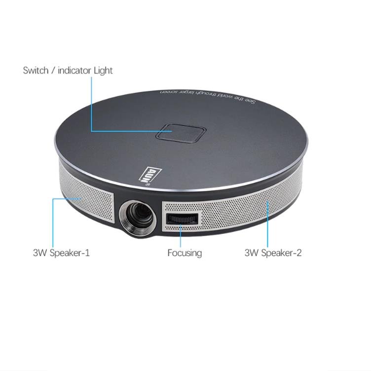 AUN D8S Projector 300 inch 2G+16G 1280x720P Android WIFI Portable 3D LED 1080P 4K MINI Projector 2 AUN D8S Projector 300 inch 2G+16G 1280x720P Android WIFI Portable 3D LED 1080P 4K MINI Projector - Image 2