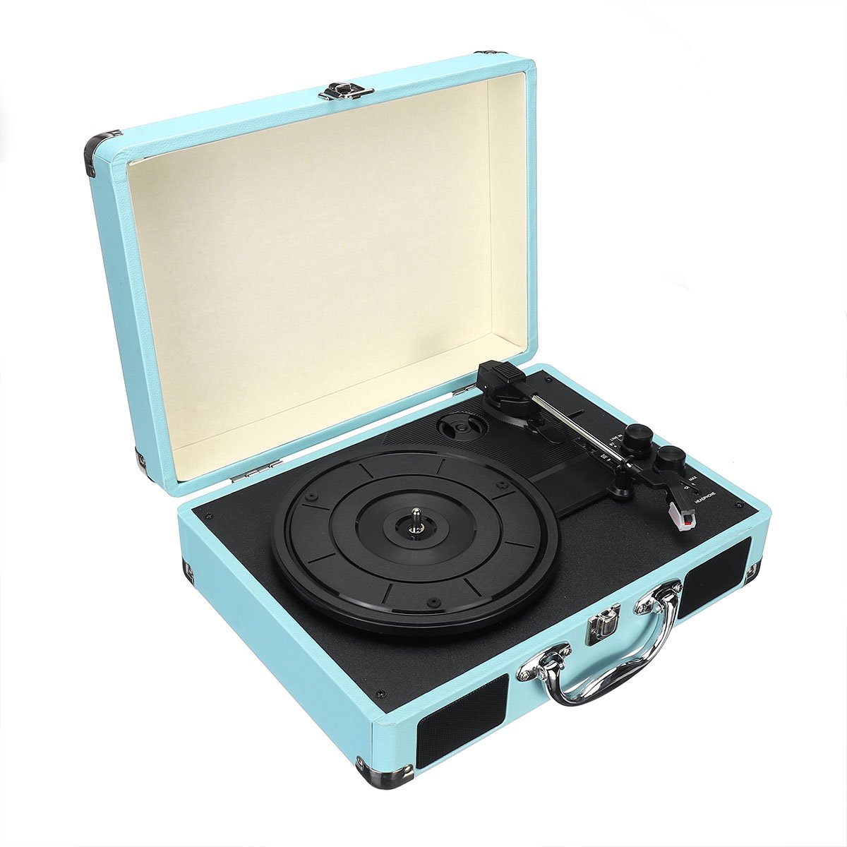 B32603 bluetooth Wireless 3 Speed Vinyl Record Player Turntable Retro 2 Speakers Case 1 B32603 bluetooth Wireless 3 Speed Vinyl Record Player Turntable Retro 2 Speakers Case