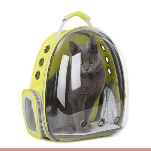 Dog Cat Transparent Space Capsule Breathable Shoulder Bag Pet Outside Travel Portable Carry Backpack 7