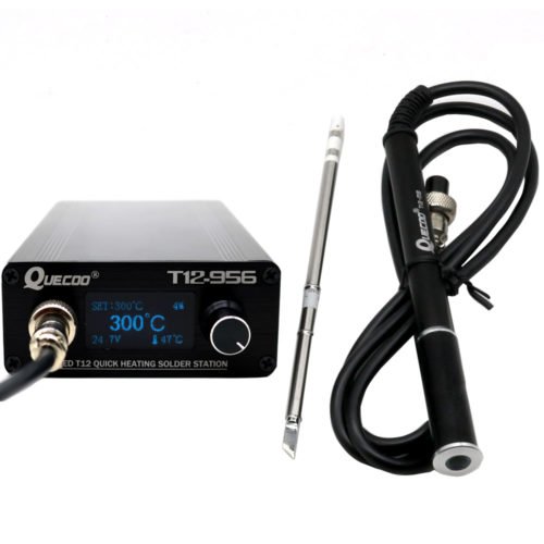 STC T12-956 OLED Soldering Station T12 Solder Iron Tip Welding Tool Auto Sleeping with P9 M8 Handle 9
