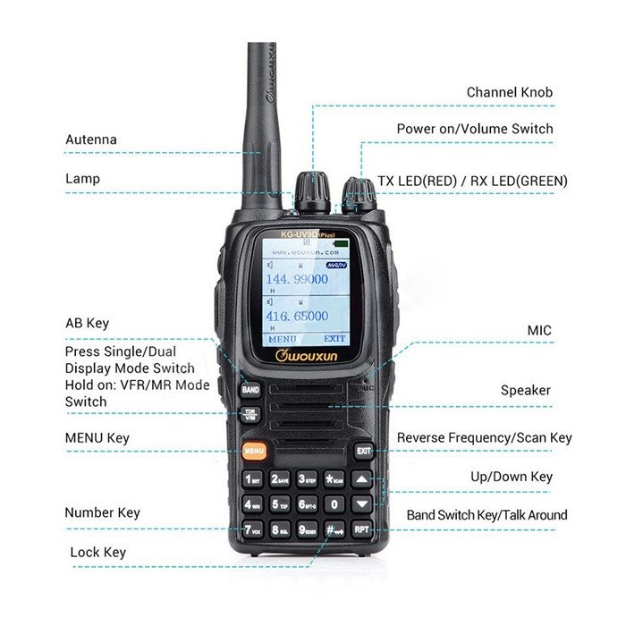 Wouxun KG-UV9D Plus Dual Band Transmission Cross Band Repeater Air Band Walkie Talkie Two-way Radio 4 Wouxun KG-UV9D Plus Dual Band Transmission Cross Band Repeater Air Band Walkie Talkie Two-way Radio - Image 4