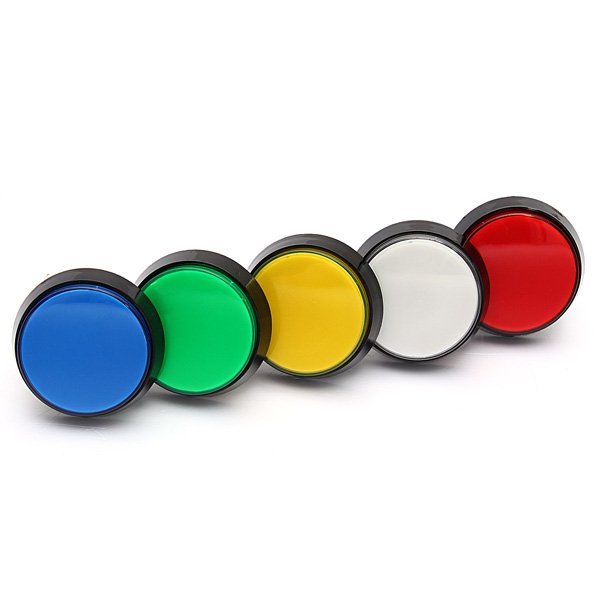 5 Colors LED Light 60MM Arcade Video Game Player Push Button Switch 1 5 Colors LED Light 60MM Arcade Video Game Player Push Button Switch
