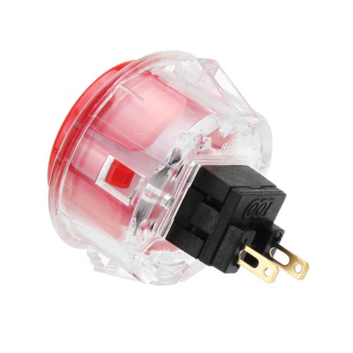 Transparent 30MM Card Button Crystal Small Circular Arcade Game Push Button Switch 4