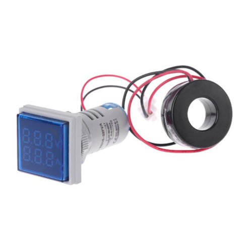Geekcreit® AC 60-500V 0-100A D18 Square LED Digital Dual Display Voltmeter Ammeter Voltage Gauge Current Meter 2