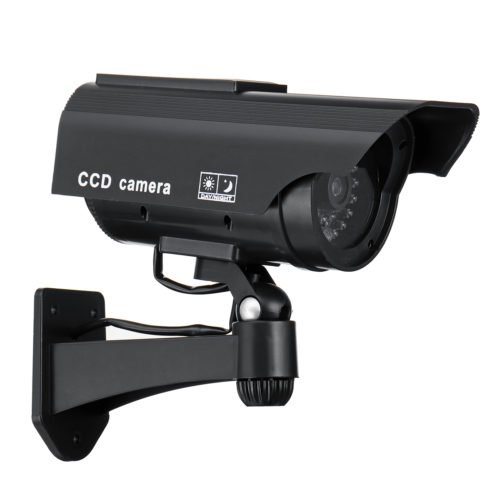 Solar Power Fake Camera CCTV Realistic Flashing IR Dummy Security Camera Blinking 6