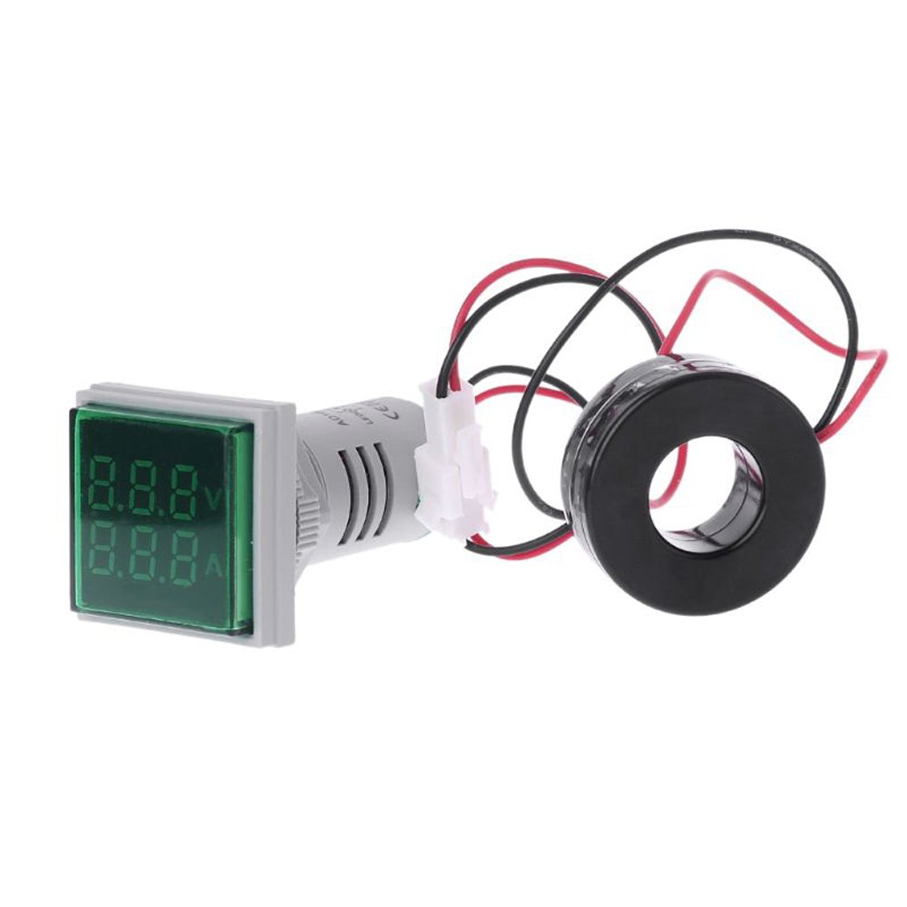 Geekcreit® AC 60-500V 0-100A D18 Square LED Digital Dual Display Voltmeter Ammeter Voltage Gauge Current Meter 3 Geekcreit® AC 60-500V 0-100A D18 Square LED Digital Dual Display Voltmeter Ammeter Voltage Gauge Current Meter - Image 3