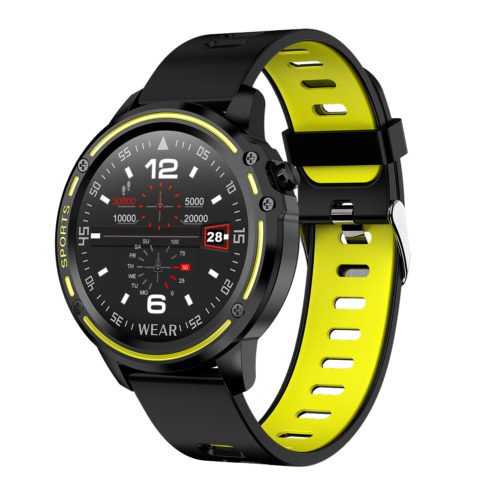 Microwear L8 Full Touch Screen ECG+PPG O2 IP68 Sports Mode bluetooth Music Control Weather Smart Watch 11