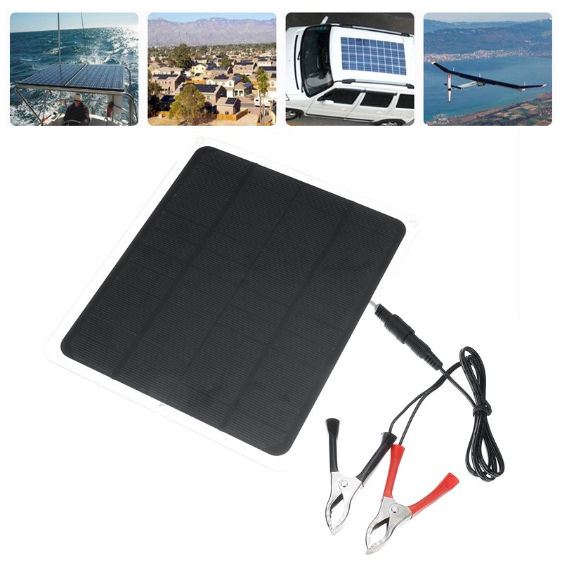 20W 12V Solar Panel For Phone Battery Charger RV Boat Camping 5V USB 2.0 Port 1