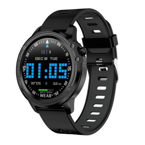 Microwear L8 Full Touch Screen ECG+PPG O2 IP68 Sports Mode bluetooth Music Control Weather Smart Watch 12