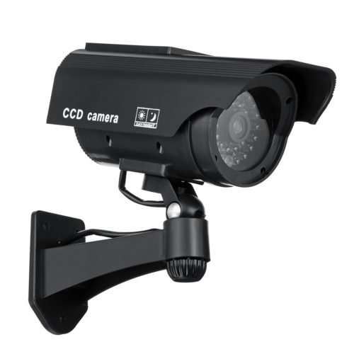 Solar Power Fake Camera CCTV Realistic Flashing IR Dummy Security Camera Blinking 5