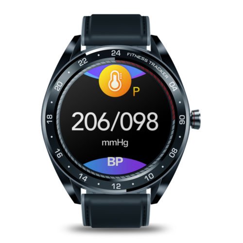 Zeblaze NEO 1.3inch Full-round Touch Screen Blood Pressure Heart Rate Monitor Female Physiological Check Countdown Stopwatch Silicone+Leather Band Sma 9