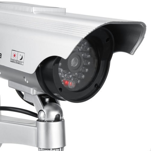 Solar Power Fake Camera CCTV Realistic Flashing IR Dummy Security Camera Blinking 9