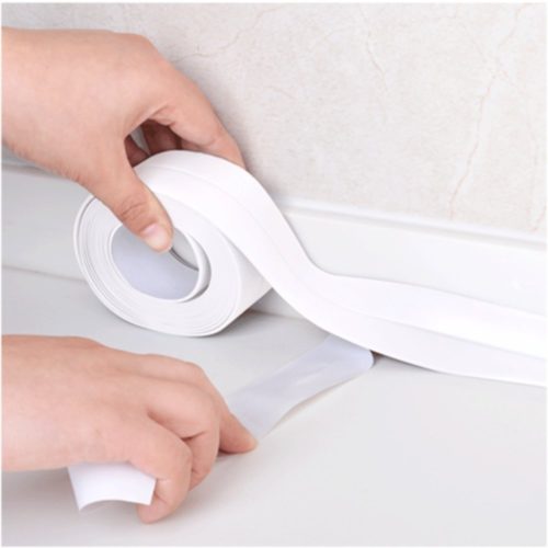 Honana 3.8mm Kitchen Bathroom Self Adhesive Wall Seal Ring Tape Waterproof Tape Mold Proof Edge Trim Tape Accessory 7