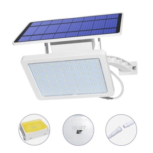 Solar Panel LED Light Sensor Wall Street Lamp Adjustable Floodlight Waterproof For Outdoor Lawn Garden 4