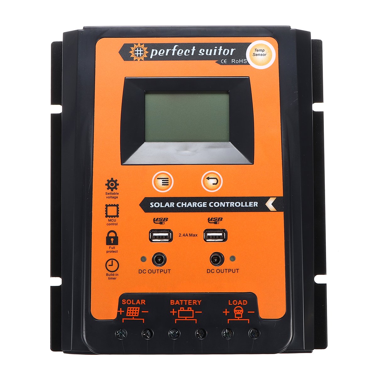 12/24V Dual 2.4A USB LCD Solar Panel Controller Solar Charge Controller 1 12/24V Dual 2.4A USB LCD Solar Panel Controller Solar Charge Controller