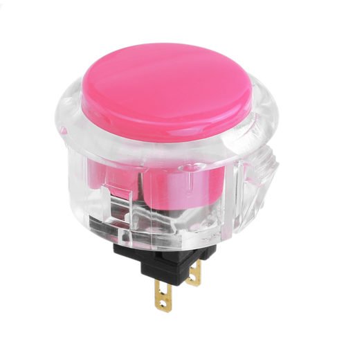 Transparent 30MM Card Button Crystal Small Circular Arcade Game Push Button Switch 3