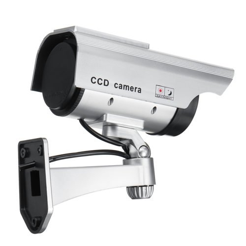 Solar Power Fake Camera CCTV Realistic Flashing IR Dummy Security Camera Blinking 10