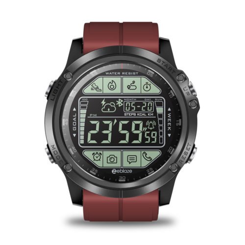 Zeblaze VIBE 3S Absolute Toughness Real-time Weather Display Goals Setting Message Reminder 1.24inch FSTN Full View Display Outdoor Sport Smart Watch 7