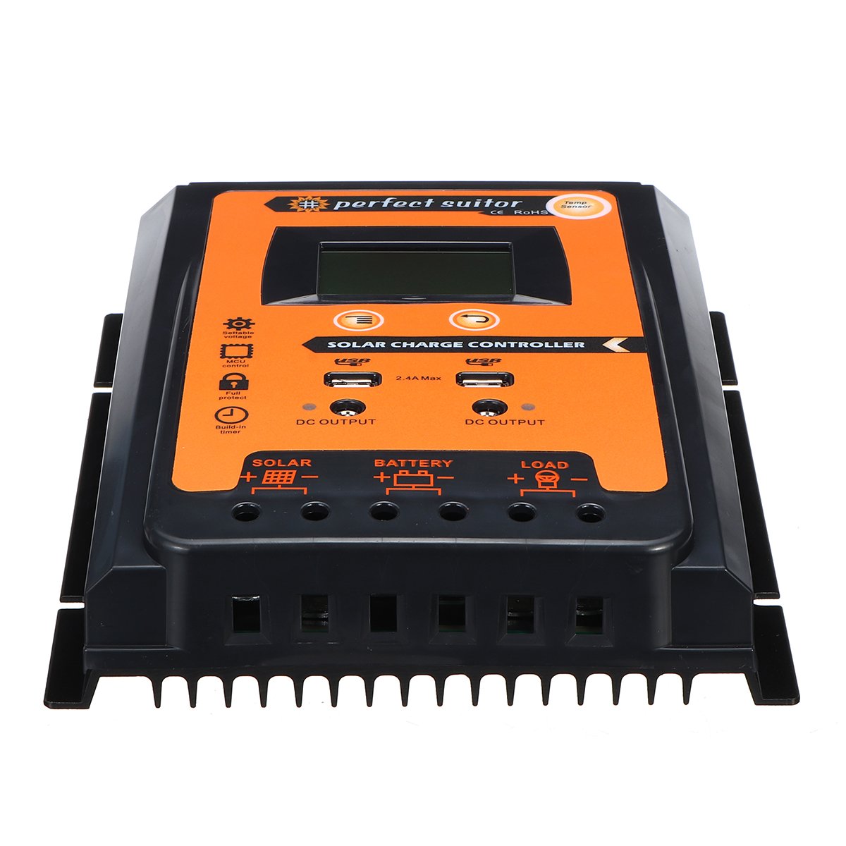 12/24V Dual 2.4A USB LCD Solar Panel Controller Solar Charge Controller 5 12/24V Dual 2.4A USB LCD Solar Panel Controller Solar Charge Controller - Image 5