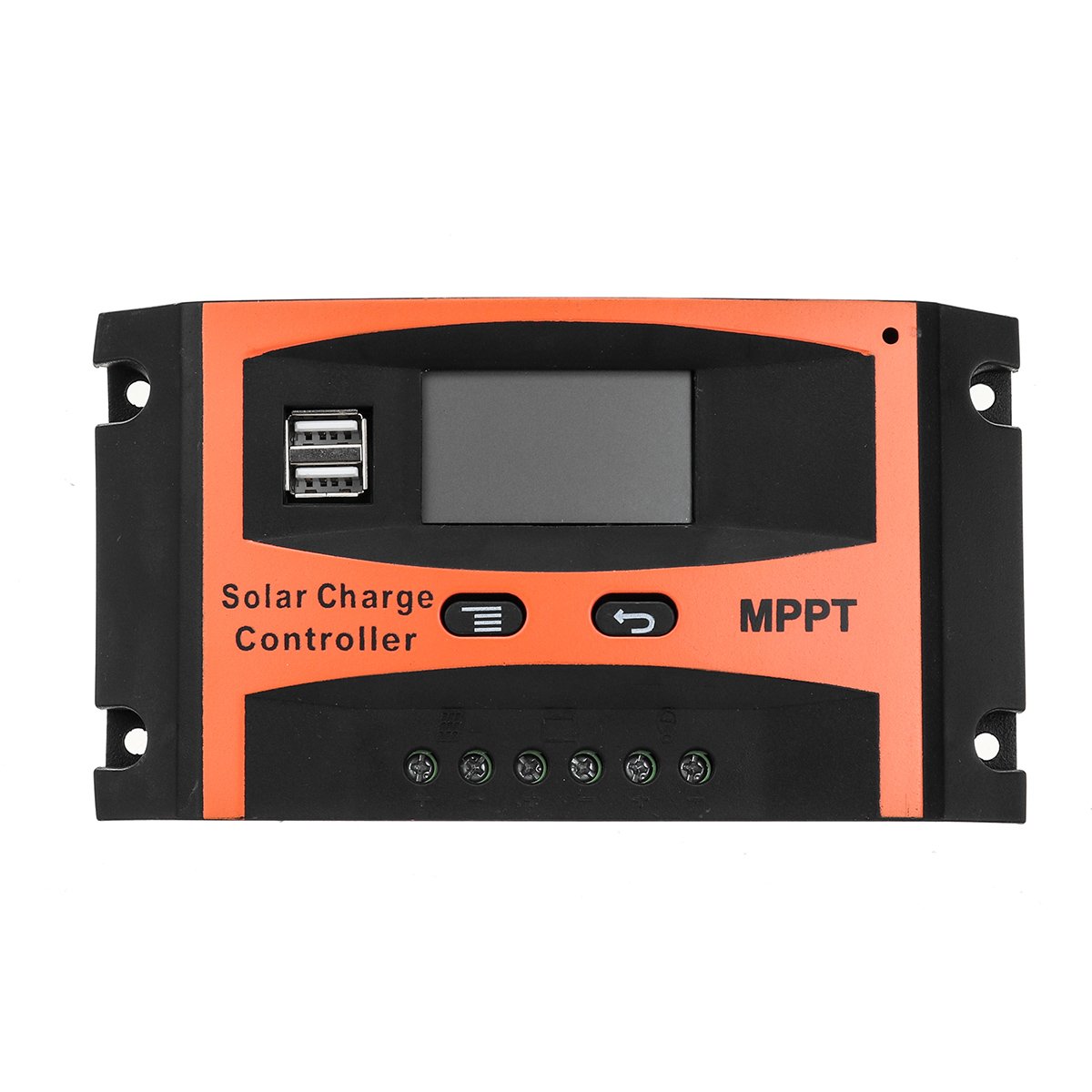 30A/40A/50A/60A MPPT Solar Charge Controller 12V/24V LCD Accuracy Dual USB Solar Panel Battery Regulator Built-in Timer 1