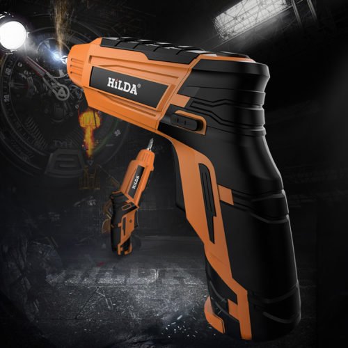 HILDA 4.2V Cordless Electric Screwdriver Lithium Battery Screwdriver with Twistable Handle 4