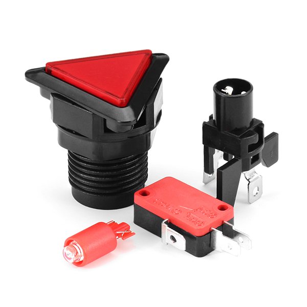 39x39x39MM Triangle LED Direction Push Button for Arcade Game Console Controller DIY 8 39x39x39MM Triangle LED Direction Push Button for Arcade Game Console Controller DIY - Image 8