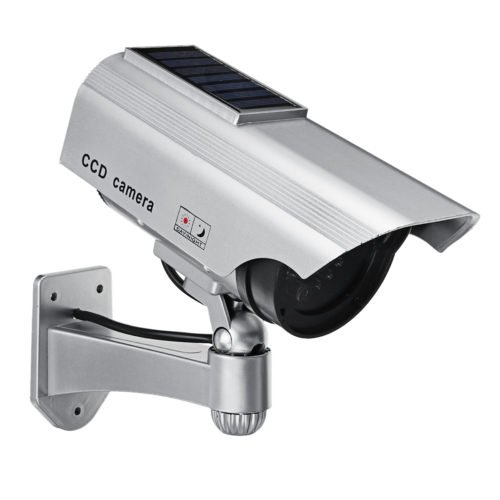 Solar Power Fake Camera CCTV Realistic Flashing IR Dummy Security Camera Blinking 7