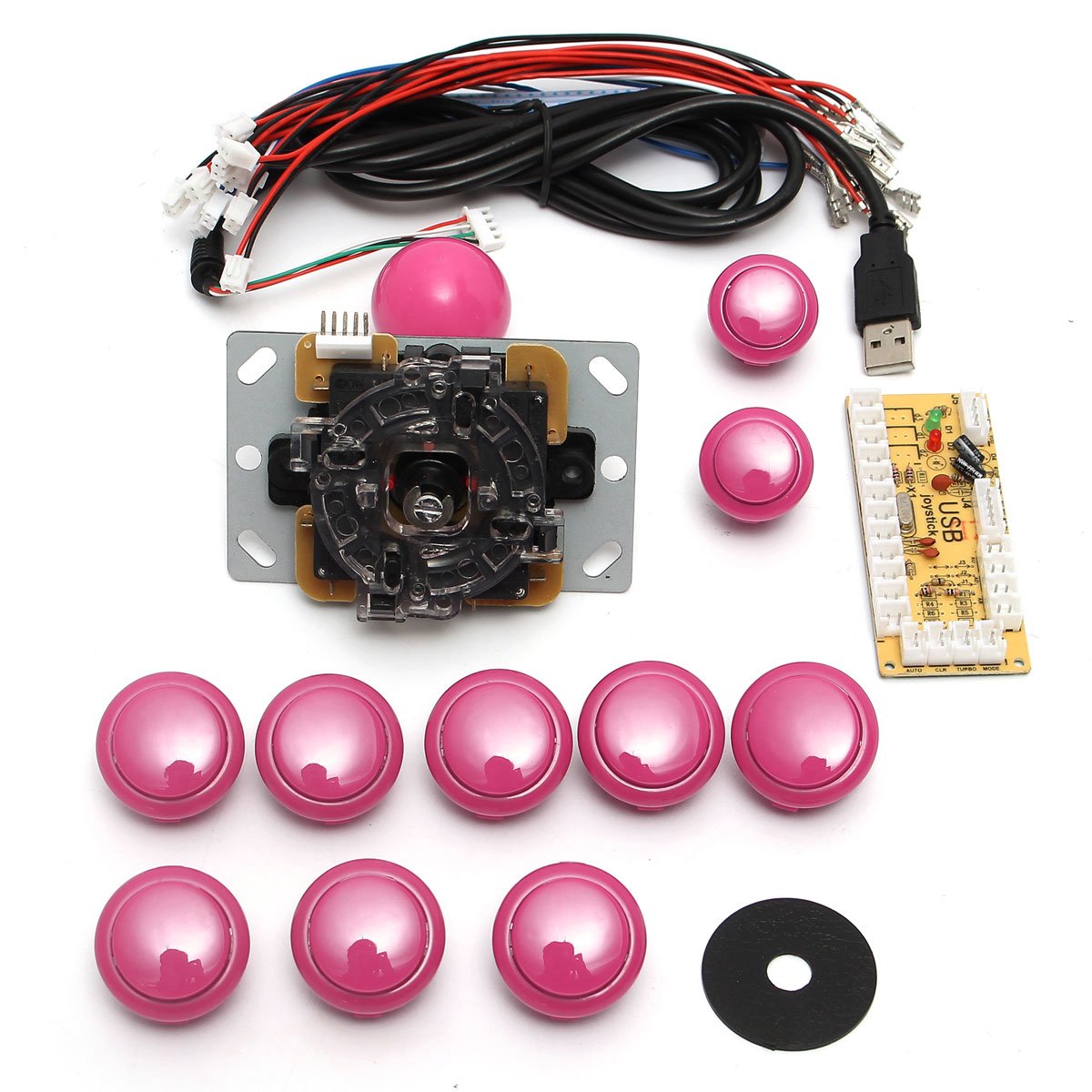 Game DIY Arcade Set Kits Replacement Parts USB Encoder to PC Joystick and Buttons 2 Game DIY Arcade Set Kits Replacement Parts USB Encoder to PC Joystick and Buttons - Image 2