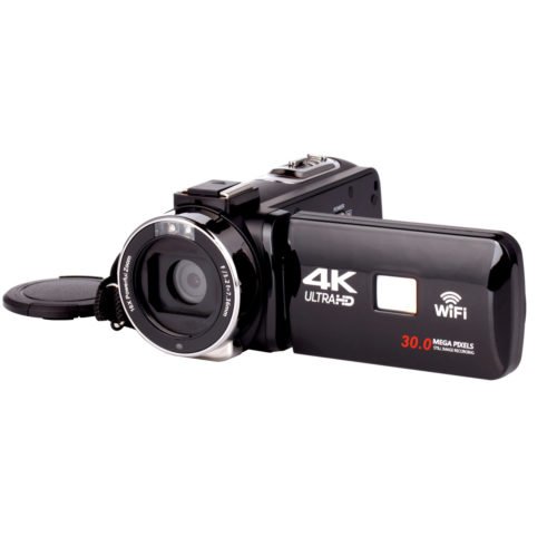 4K WiFi Ultra HD 1080P 16X ZOOM Digital Video Camera DV Camcorder with Lens and Microphone 4