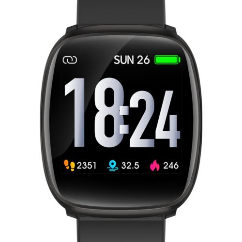 Bakeey E102 1.3inch Full-touch Screen Heart Rate Blood Pressure O2 Monitor One-key Measurement Multi-sport Modes Weather Push Smart Watch 6