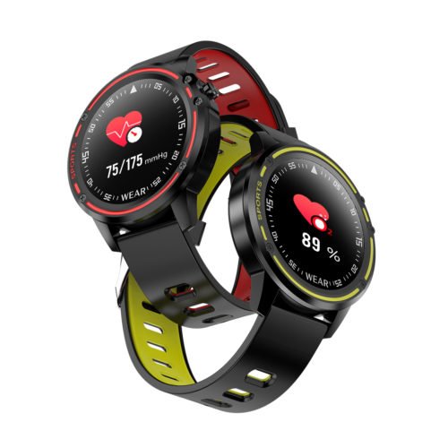 Microwear L8 Full Touch Screen ECG+PPG O2 IP68 Sports Mode bluetooth Music Control Weather Smart Watch 2