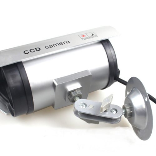 CA-11-03 Dummy Fake Bullet Flash LED CCTV Camera Waterproof Security Camera with Metal Bracket 2