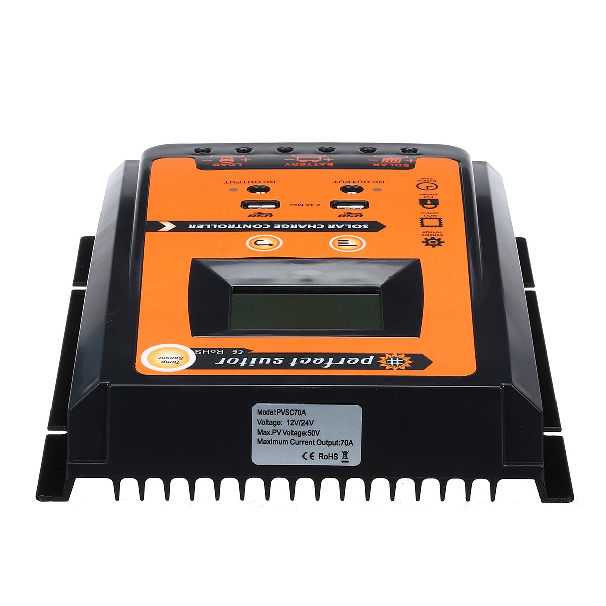 12/24V Dual 2.4A USB LCD Solar Panel Controller Solar Charge Controller 6 12/24V Dual 2.4A USB LCD Solar Panel Controller Solar Charge Controller - Image 6