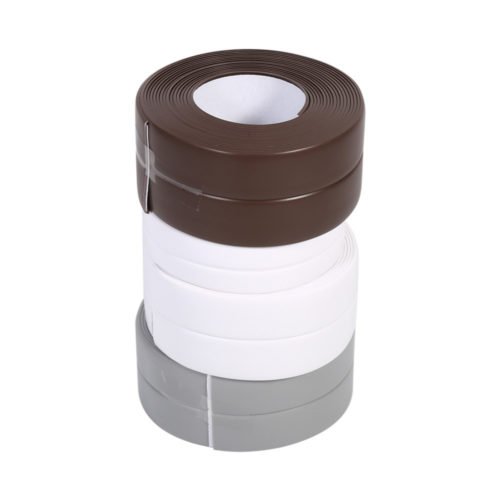 Honana 3.8mm Kitchen Bathroom Self Adhesive Wall Seal Ring Tape Waterproof Tape Mold Proof Edge Trim Tape Accessory 5