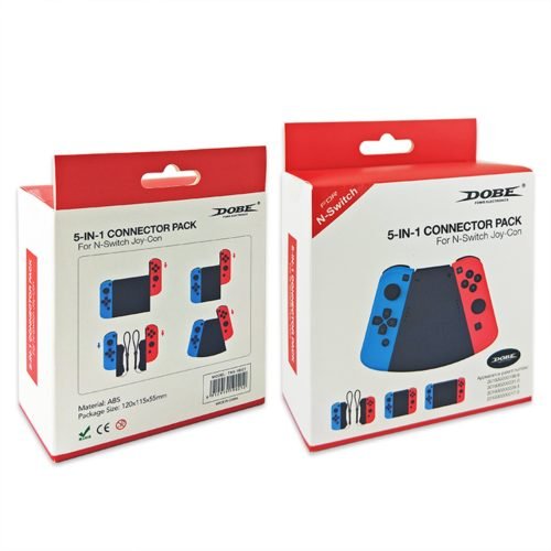 5 In 1 Connector Pack for Nintendo Switch Joy-Con Gamepad Game Controller Hand Grip Case Handle Holder Cover 9