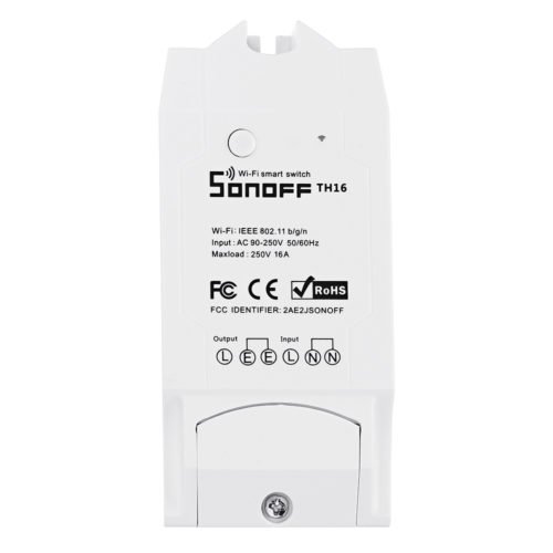 SONOFF® TH10 TH16 Smart WIFI Switch Monitoring Temperature Humidity Wifi Smart Switch Home Automation Kit Works With Alexa Google Home 2