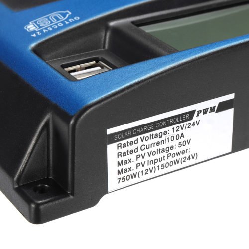 30/40/50/60/100A MPPT Solar Controller LCD Solar Charge Controller Accuracy Dual USB Solar Panel Battery Regulator 9