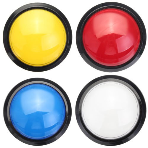 100mm Massive Arcade Button with LED Convexity Console Replacement Button 2