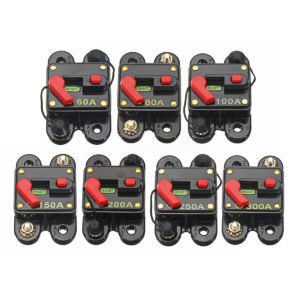 12V-24V DC 60A-300A Home Solar System Waterproof Circuit Breaker Reset Fuse Inverter for Solar Panel