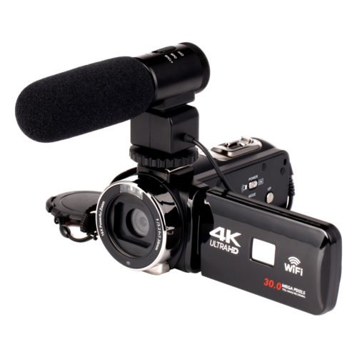 4K WiFi Ultra HD 1080P 16X ZOOM Digital Video Camera DV Camcorder with Lens and Microphone 8